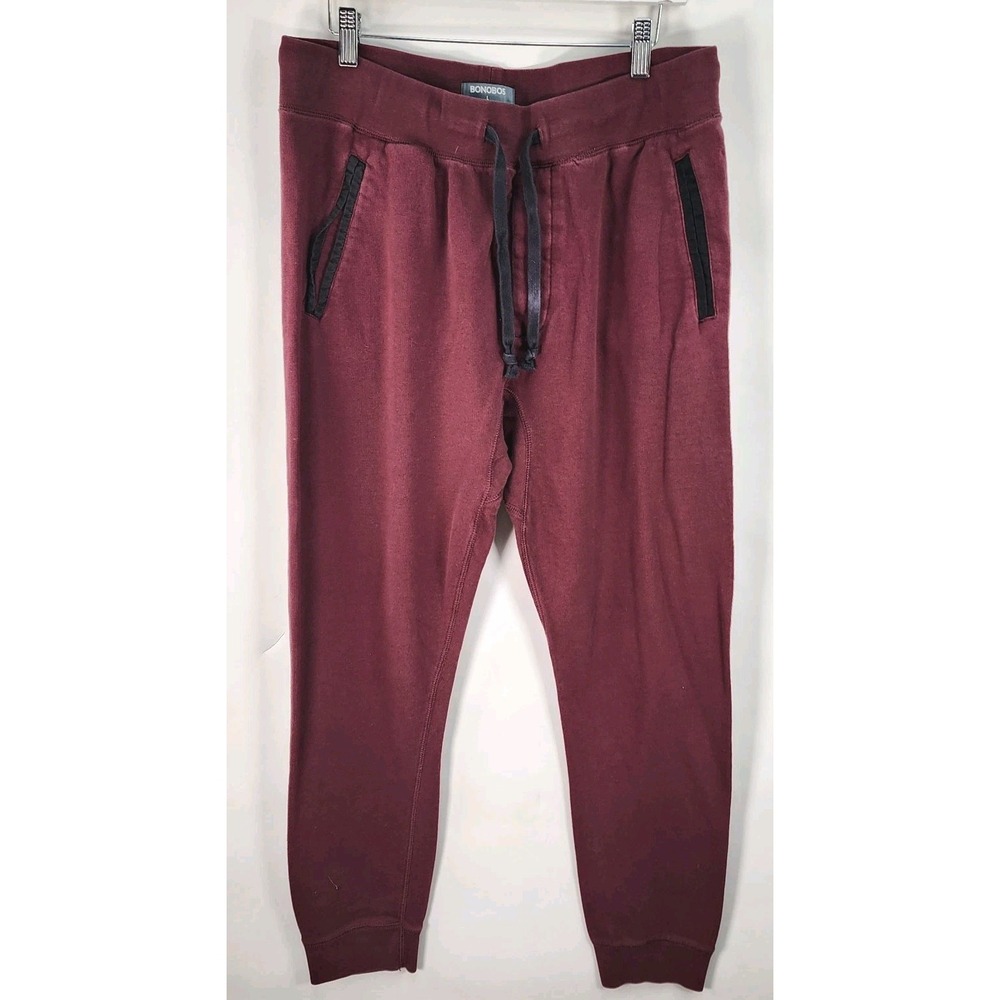 Bonobos Joggers Pants Men's L Sweatpants Maroon